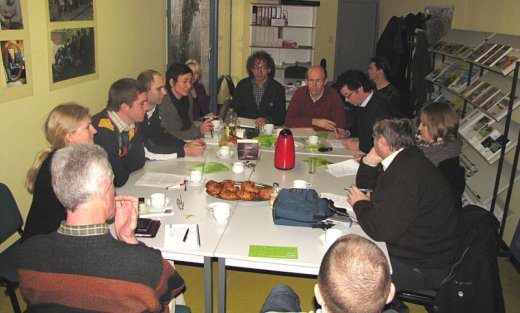 Brigitte Pétré, Nicolas Stilmant, Frédéric Moïs et Cécile Thibaut