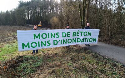 Action “Stop béton” d’Ecolo Durbuy